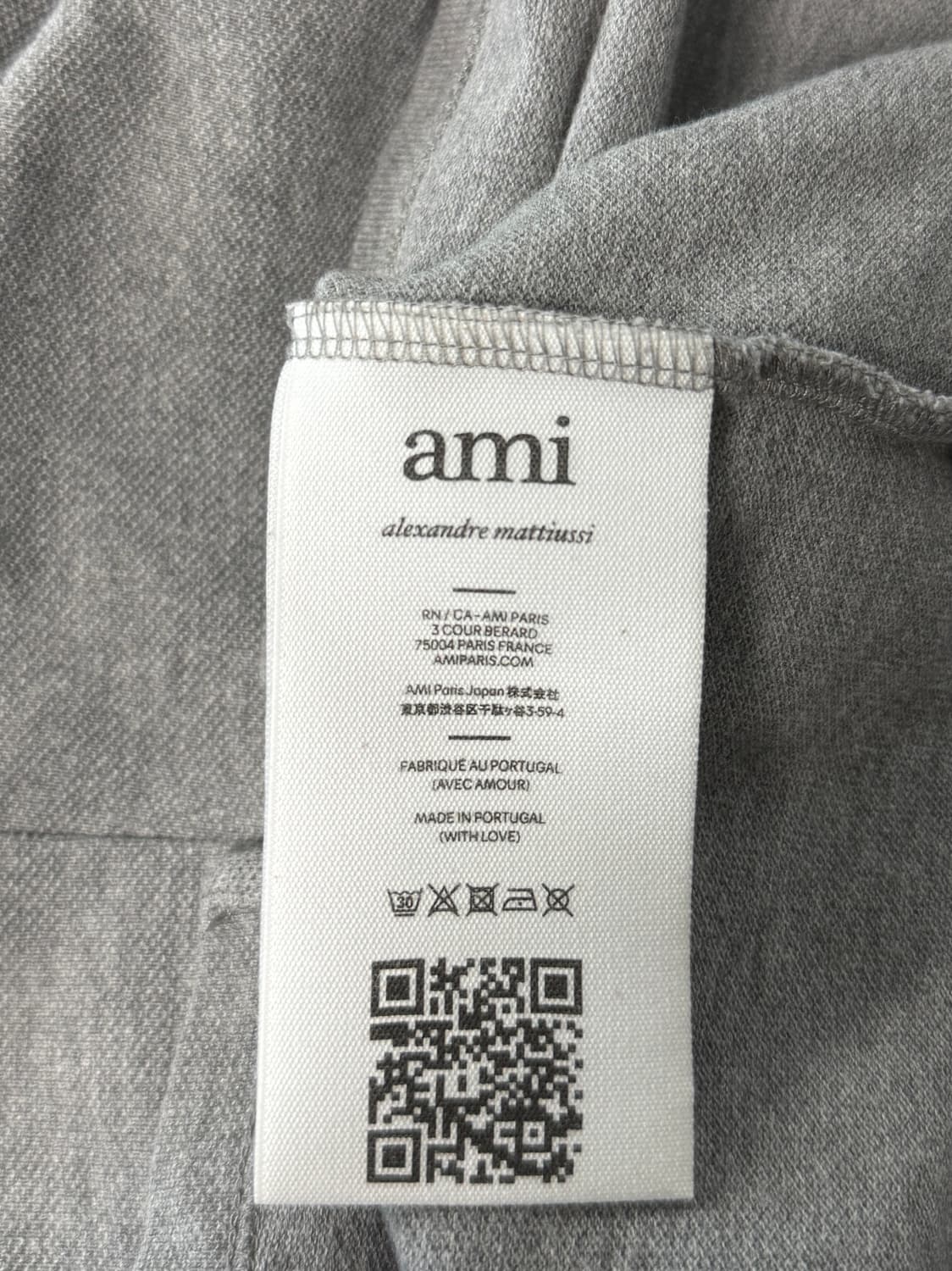 AMI PARIS 아미 하트로고 피케 반팔 카라 티셔츠 S 상품이미지6