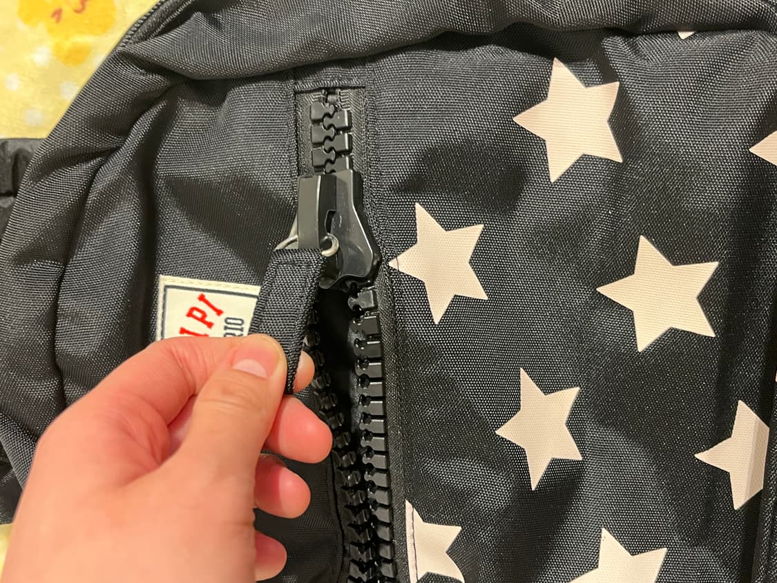 왕지퍼 별무늬 백팩 ⭐️ 상품이미지5