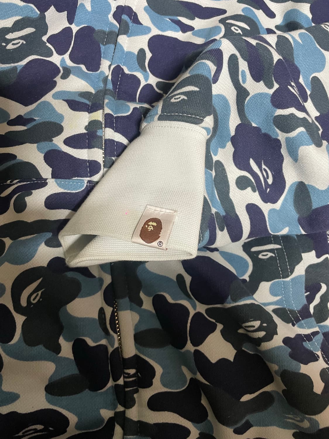 베이프  후드집업 블루 상품이미지4