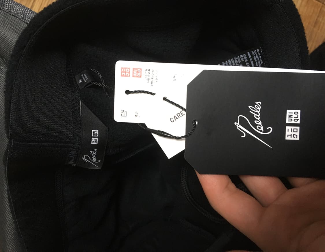 (M)유니클로 니들스 후리스 와이드 팬츠 블랙 판매합니다 상품이미지4