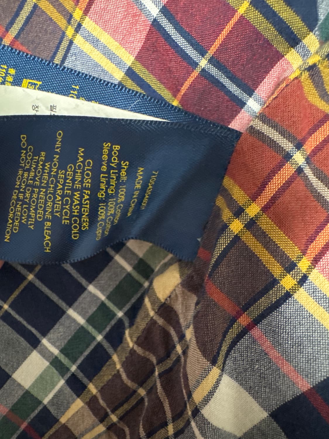 정품 Ralph Lauren 자켓 S 네이비 상품이미지4