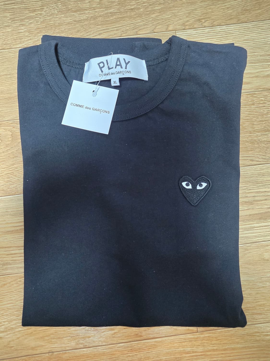 꼼데 반팔티 화이트, 블랙 XL 상품이미지2