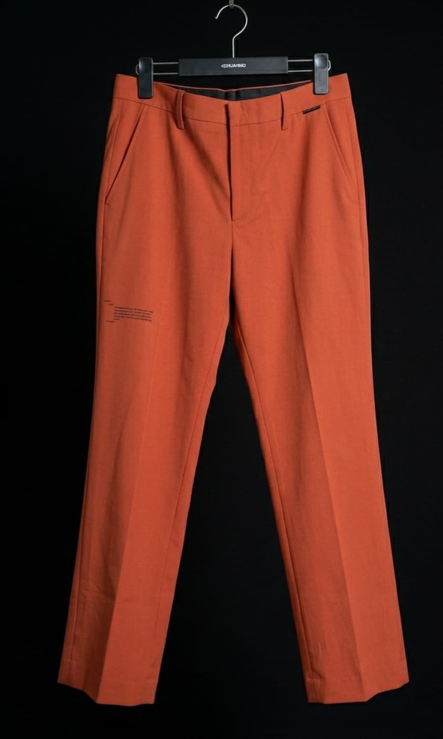 [M] 엔엔엔원 사이드 스플릿 플레어 브라운 울 팬츠 상품이미지1