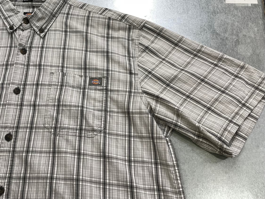 (XL) Dickies 디키즈 체크 반팔 셔츠 릴렉스드핏  상품이미지8