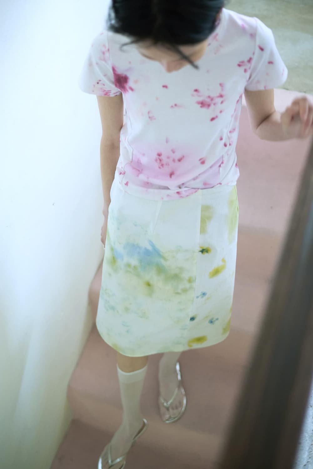 Teak cotton skirt pansy 티크 코튼 스커트 팬지 상품이미지4