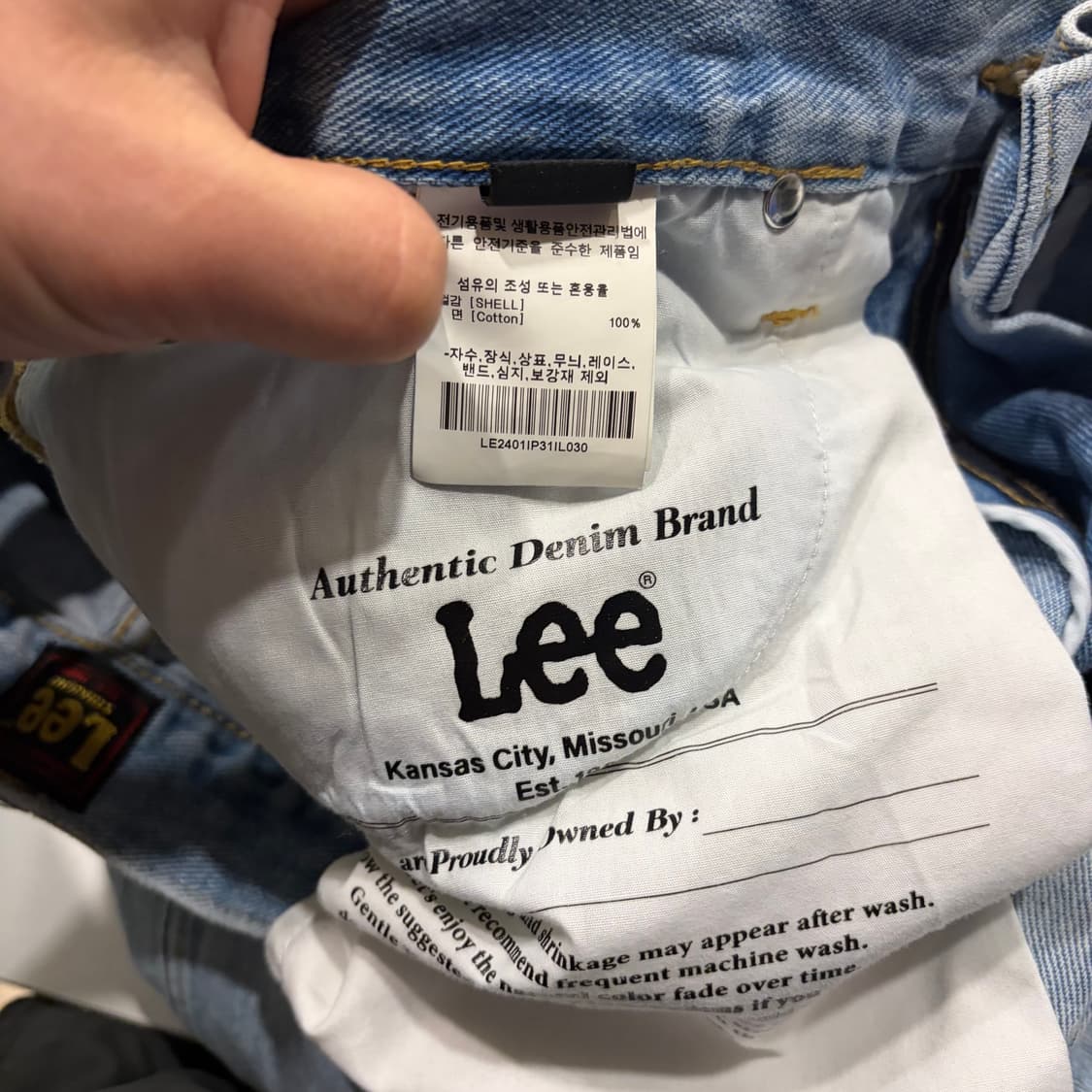 [30] Lee 리 빈티지 데님 청바지 팬츠 D129 상품이미지7