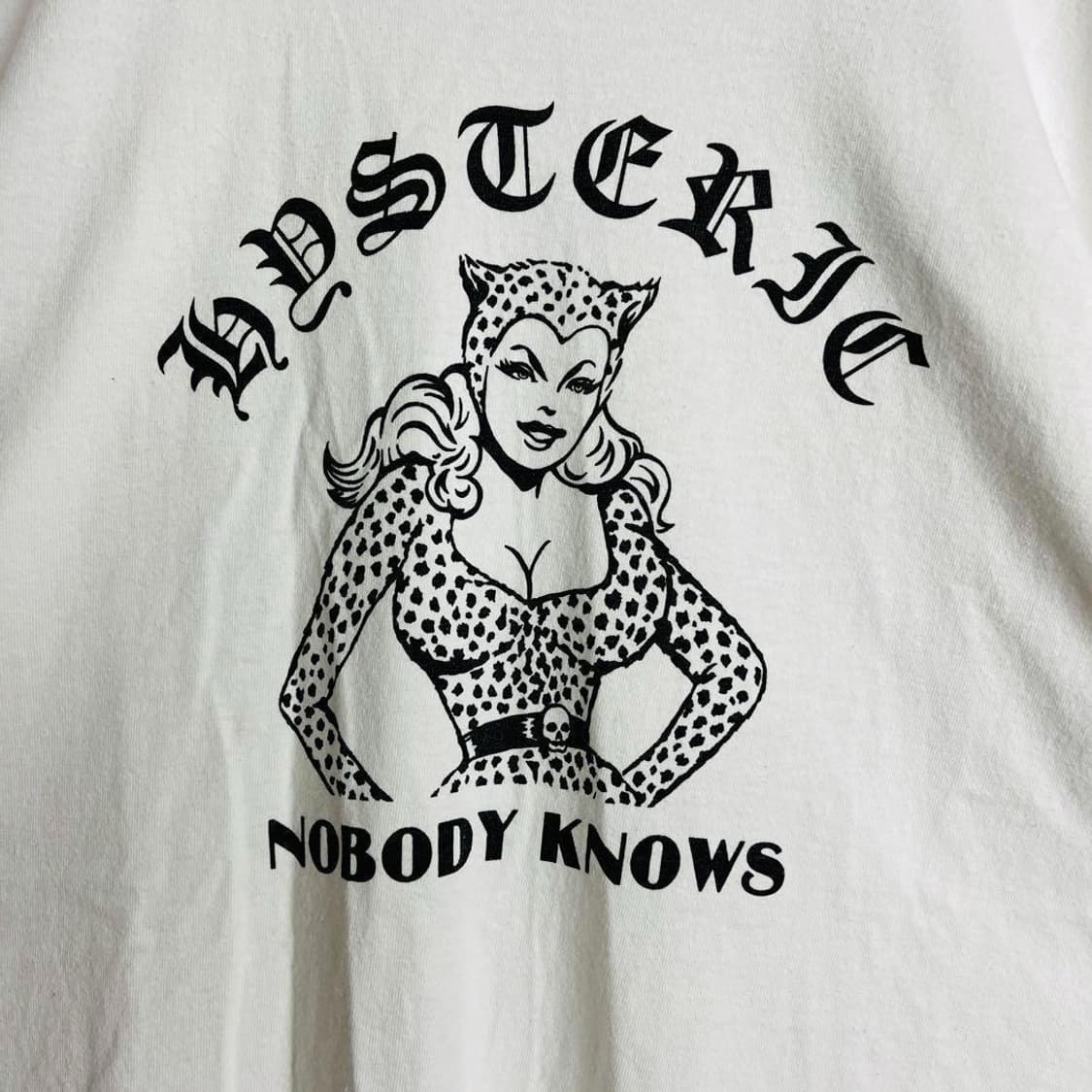 히스테릭 글래머 노바디 노우즈 히스걸 티셔츠 상품이미지4