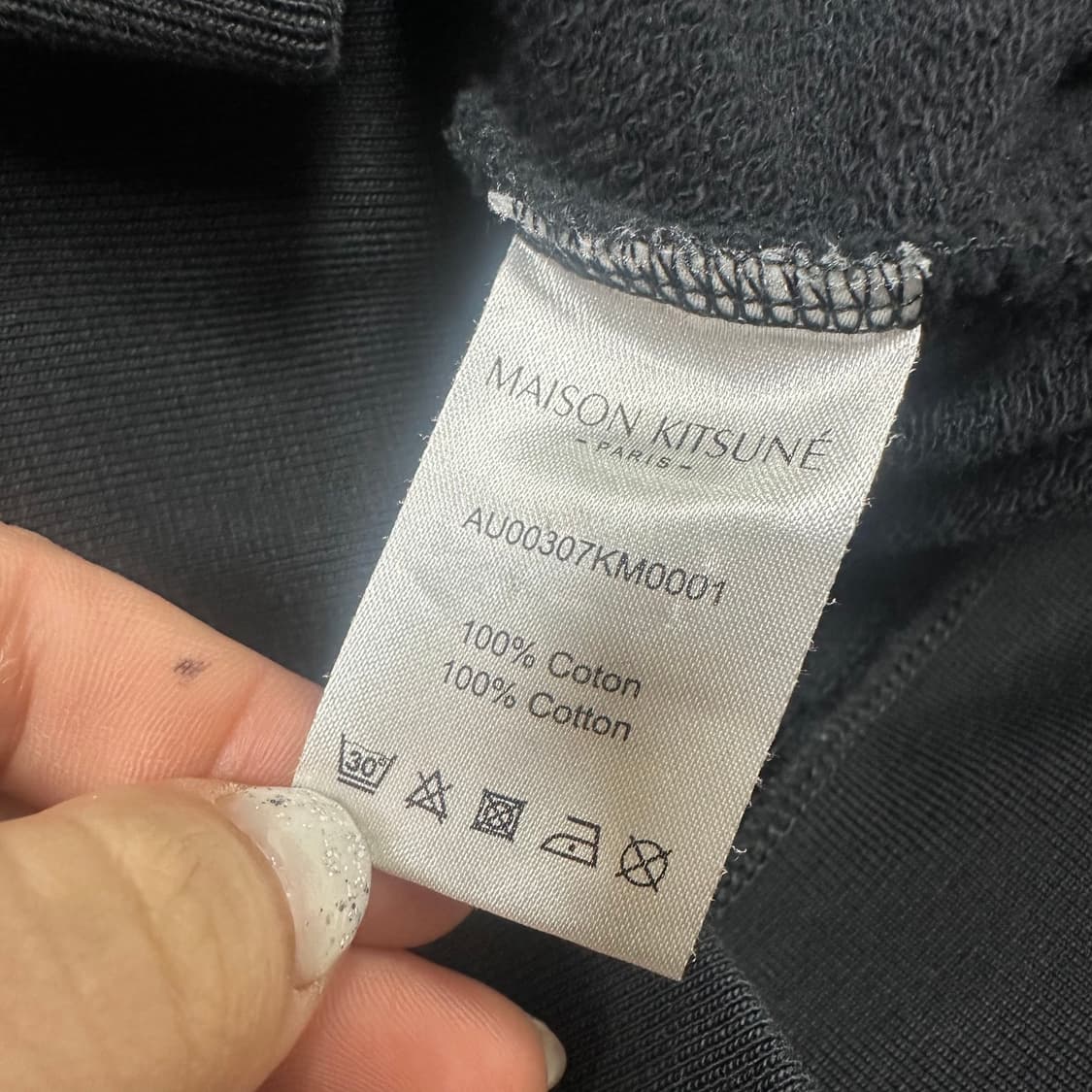 ✨ (바배) 메종키츠네 트리컬러 폭스 로고 후드티  상품이미지4