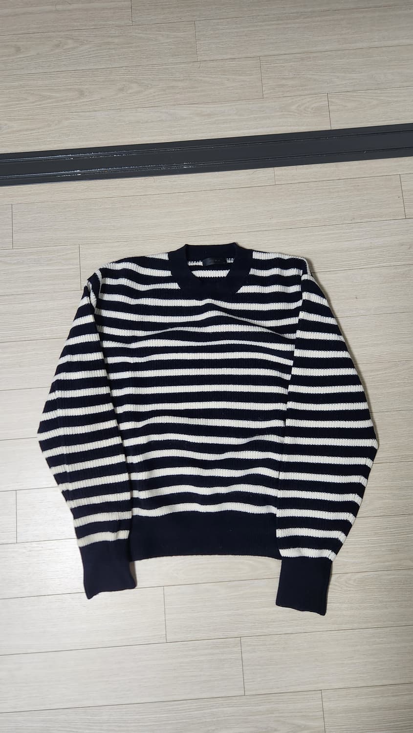 모마디자인 스트라이프 니트 네이비 46 상품이미지1