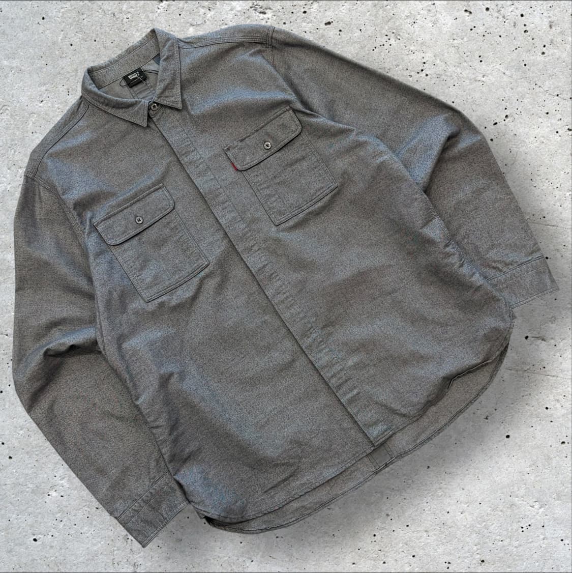 [L] 리바이스 그레이 투포켓 셔츠 남방 D343 상품이미지1