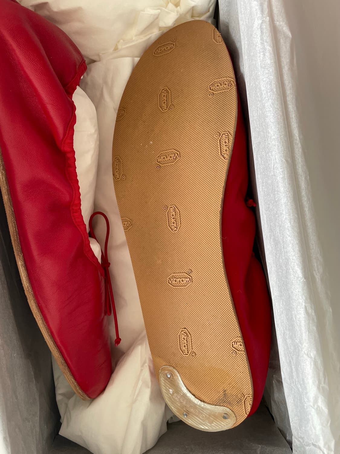 더로우 레드 발레리나 플랫 슈즈 39사이즈 제니 신발 상품이미지3