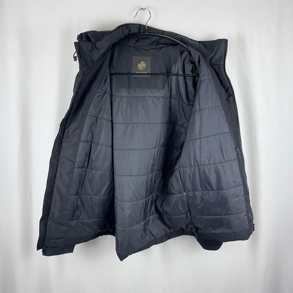 (F) 코오롱스포츠 고어택스 누빔 패딩 바람막이 자켓 블랙 상품이미지5