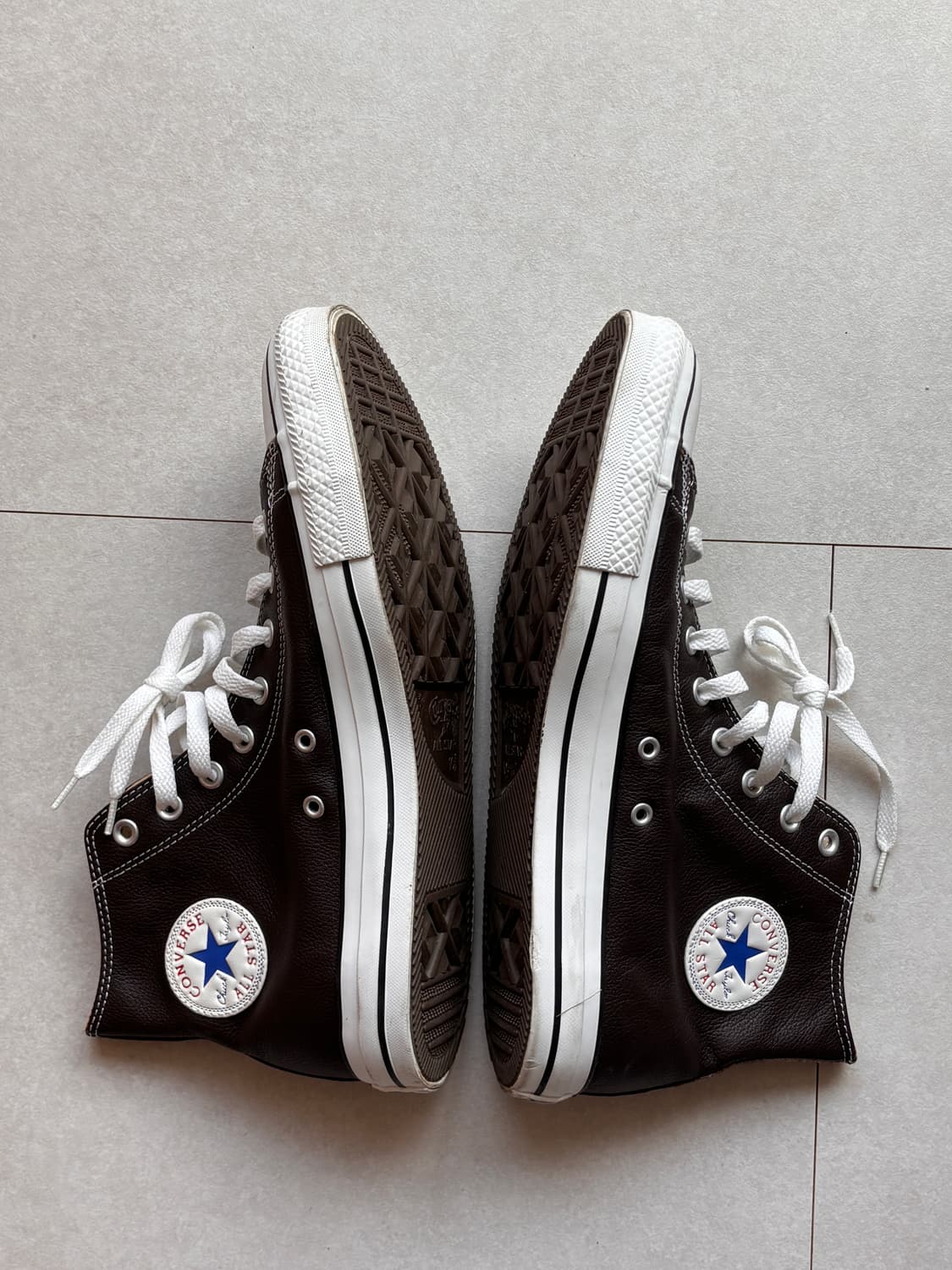 컨버스 올스타 레더 하이 브라운 290 상품이미지3