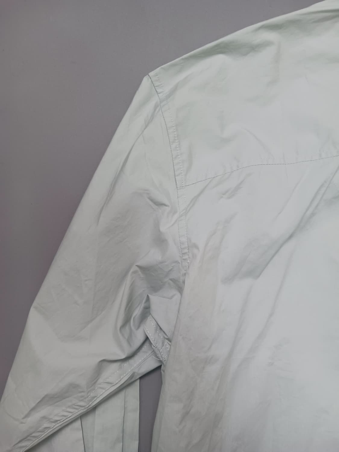 [M] 라퍼지스토어 연녹 오버핏 밑단 스트링 셔츠 상품이미지9