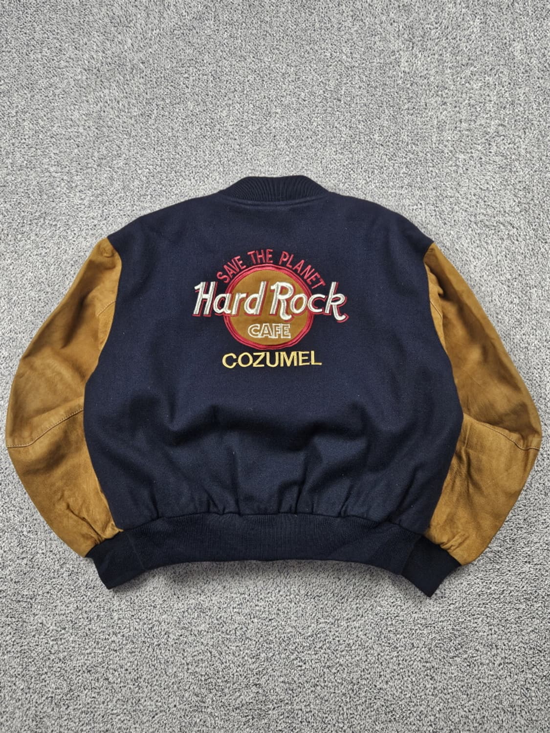 90's 하드락카페 코수멜 배색 바시티 자켓 ( S ) / 10101 상품이미지1