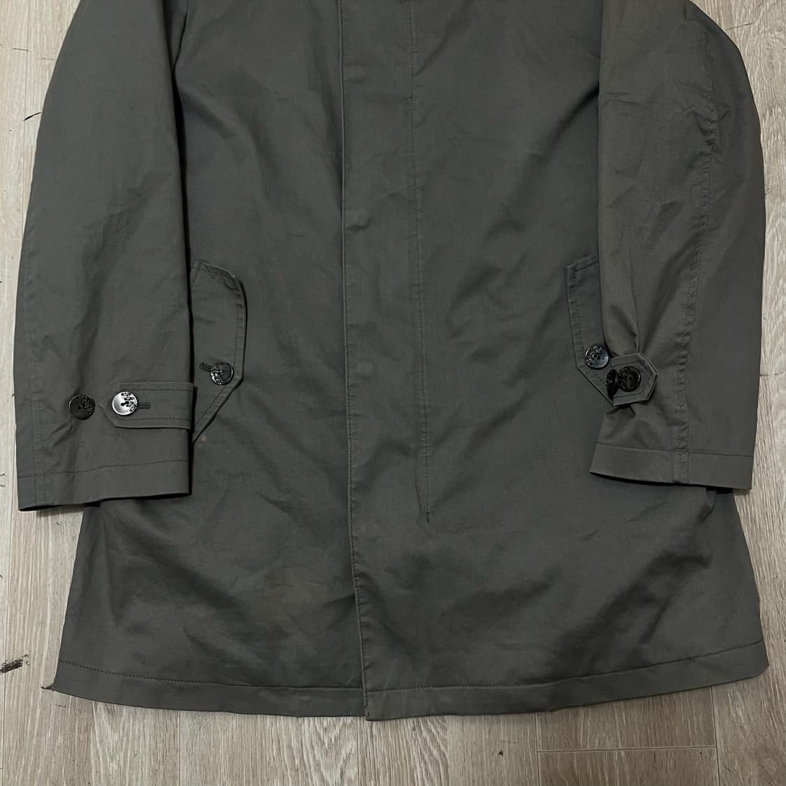 파리게이츠 울 안감 카라 트렌치코트 6사이즈  상품이미지3