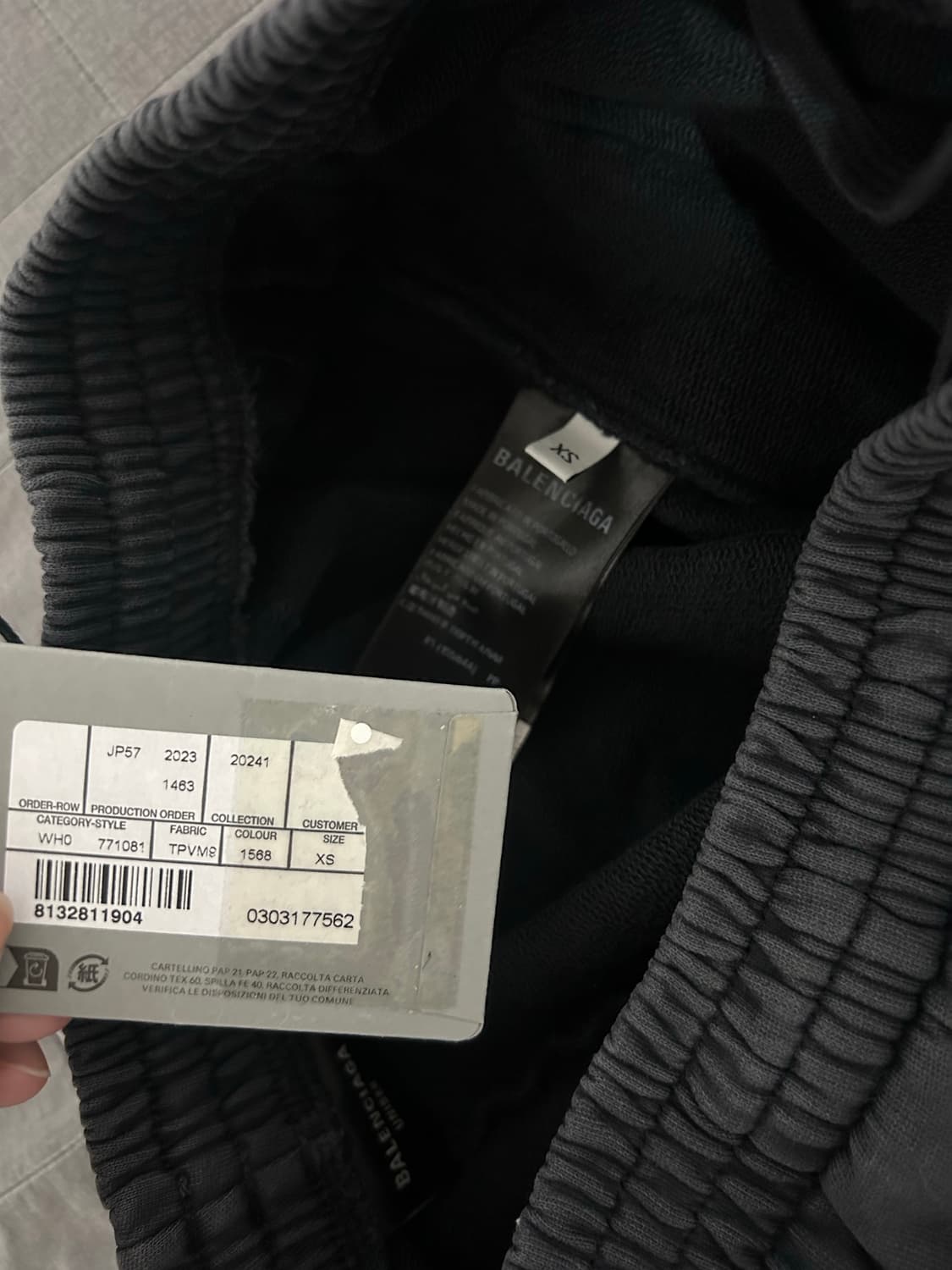 [XS] 발렌시아가 익스클루시브 오프쇼어 스웻 팬츠 상품이미지4