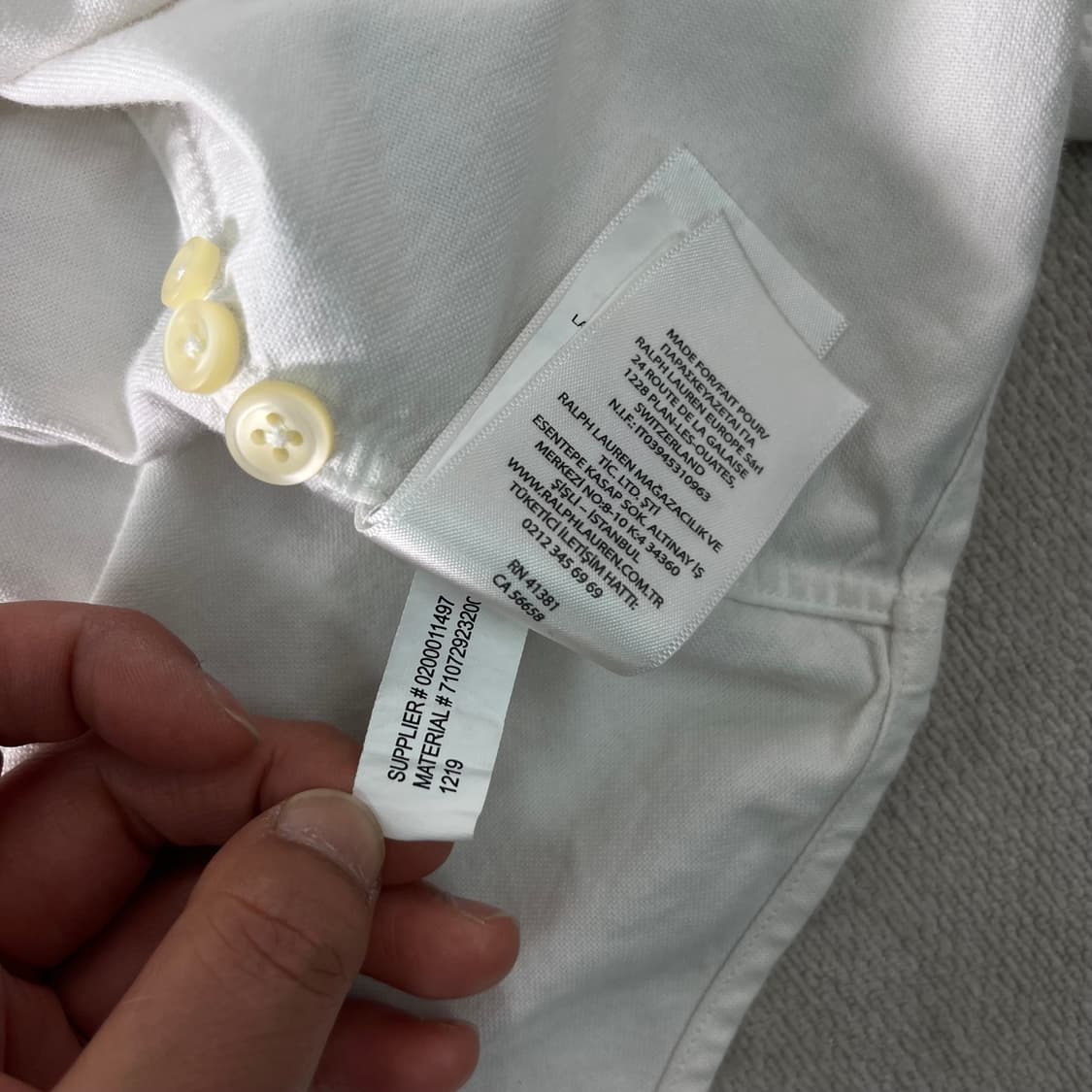 105 폴로랄프로렌 화이트 코튼 셔츠 상품이미지10