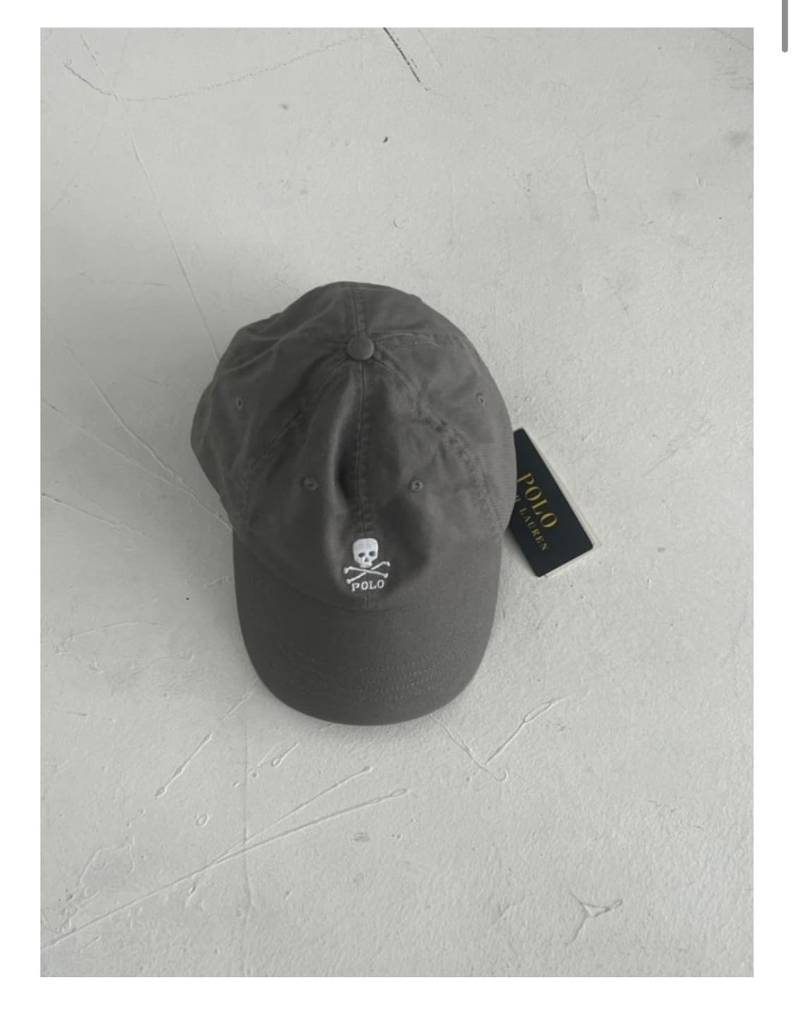 새상품) POLO 폴로 스컬 치노 볼캡 그레이 상품이미지1