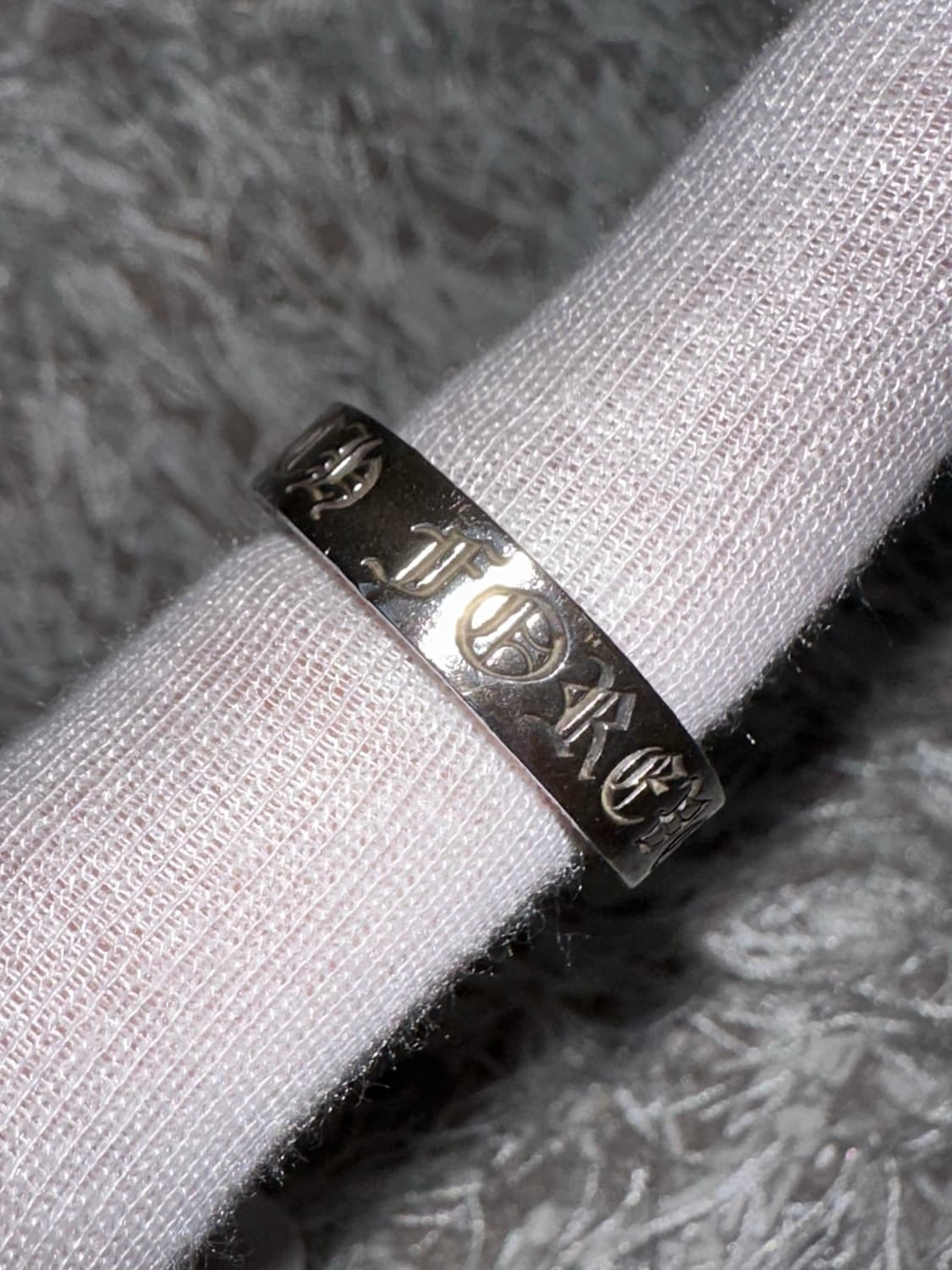 [US 10.5] 백화점판 정품 크롬하츠 포에버링 6mm 상품이미지3