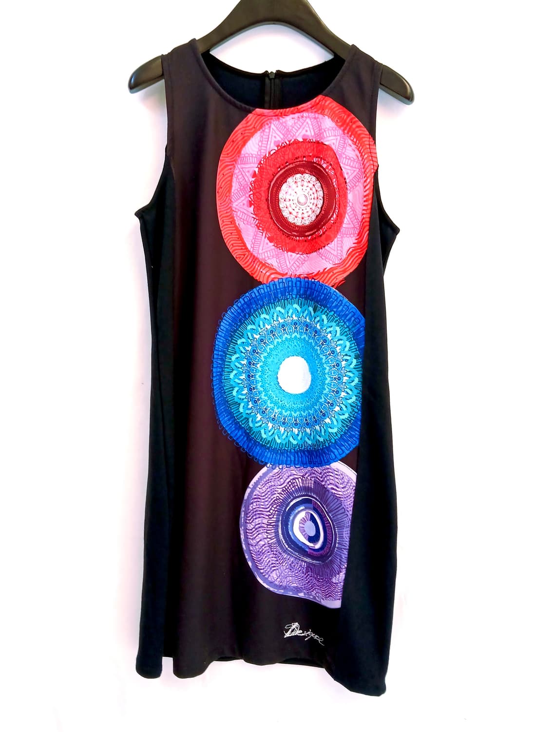 Desigual 만달라 그래픽 슬리브리스 원피스 상품이미지3