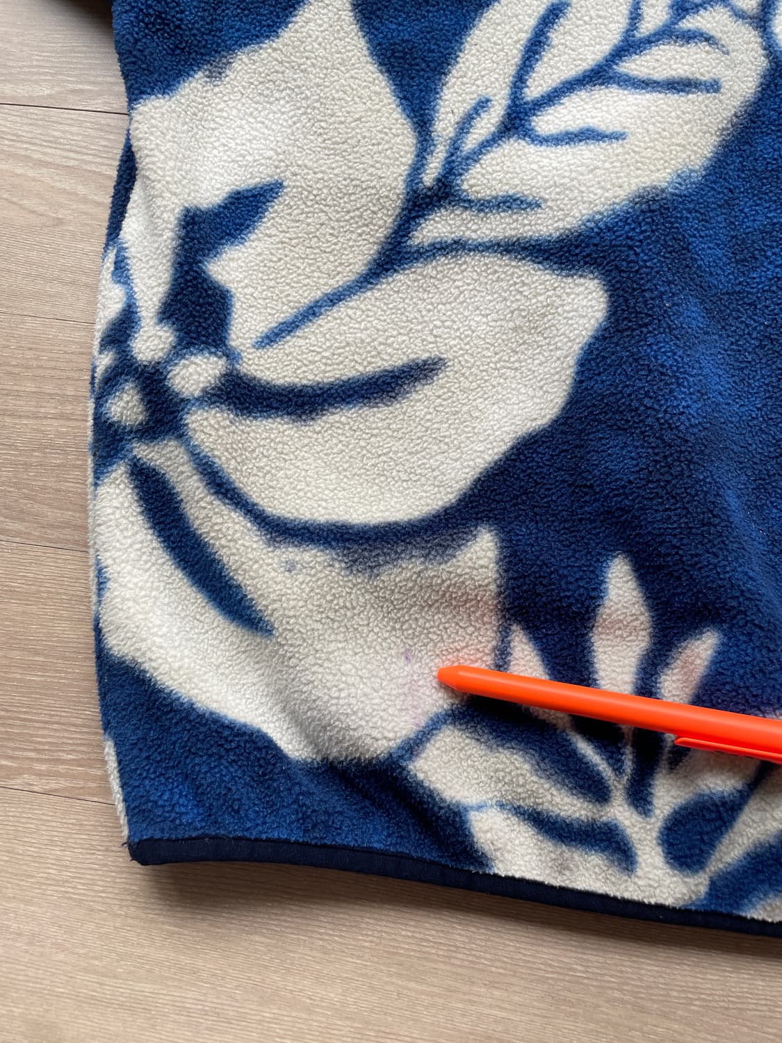 파타고니아 신칠라 하와이안 블루 플라워 패턴 빈티지 상품이미지7