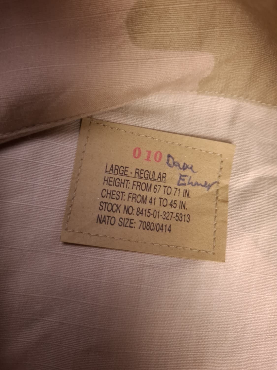 새제품급 오리지날 90's 미국제조 미군 사막삼색 립스탑 BDU 자켓 상품이미지3
