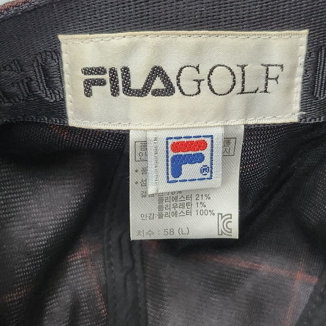 상태좋은 FILA GOLF 헌팅캡 58cm 상품이미지9