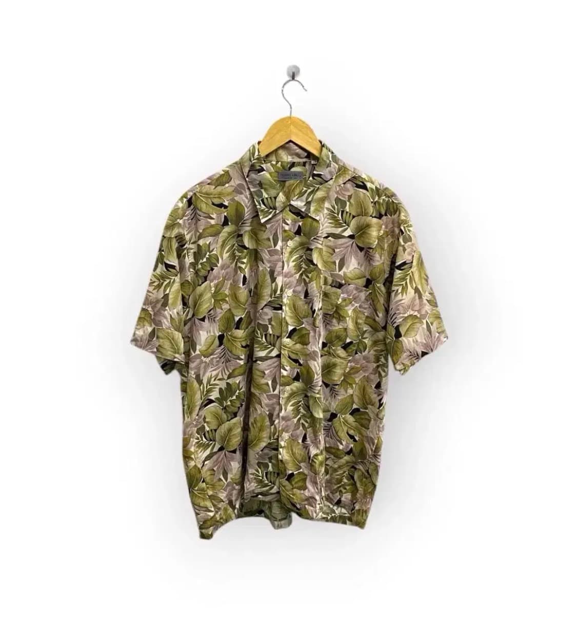 프로럴 빈티지 카키 하와이안 셔츠 2XL 상품이미지1