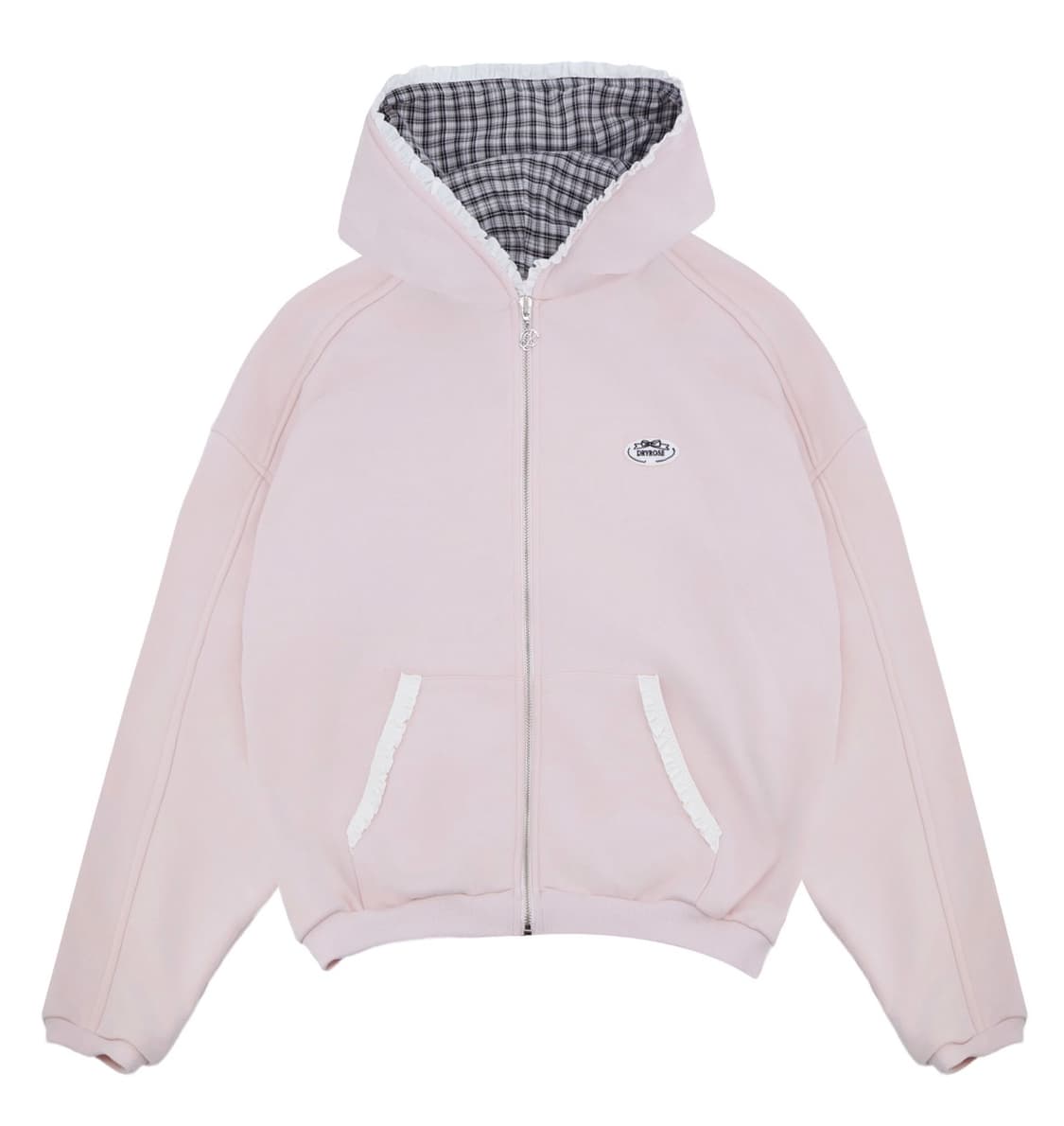 드라이로즈 빅 리본 후드집업 핑크 상품이미지1