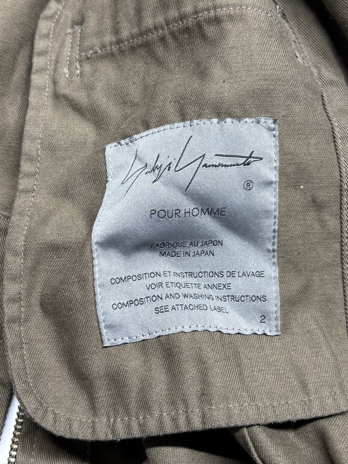 요지 야마모토 뿌르옴므 22ss 가먼트다잉 롱자켓 상품이미지5