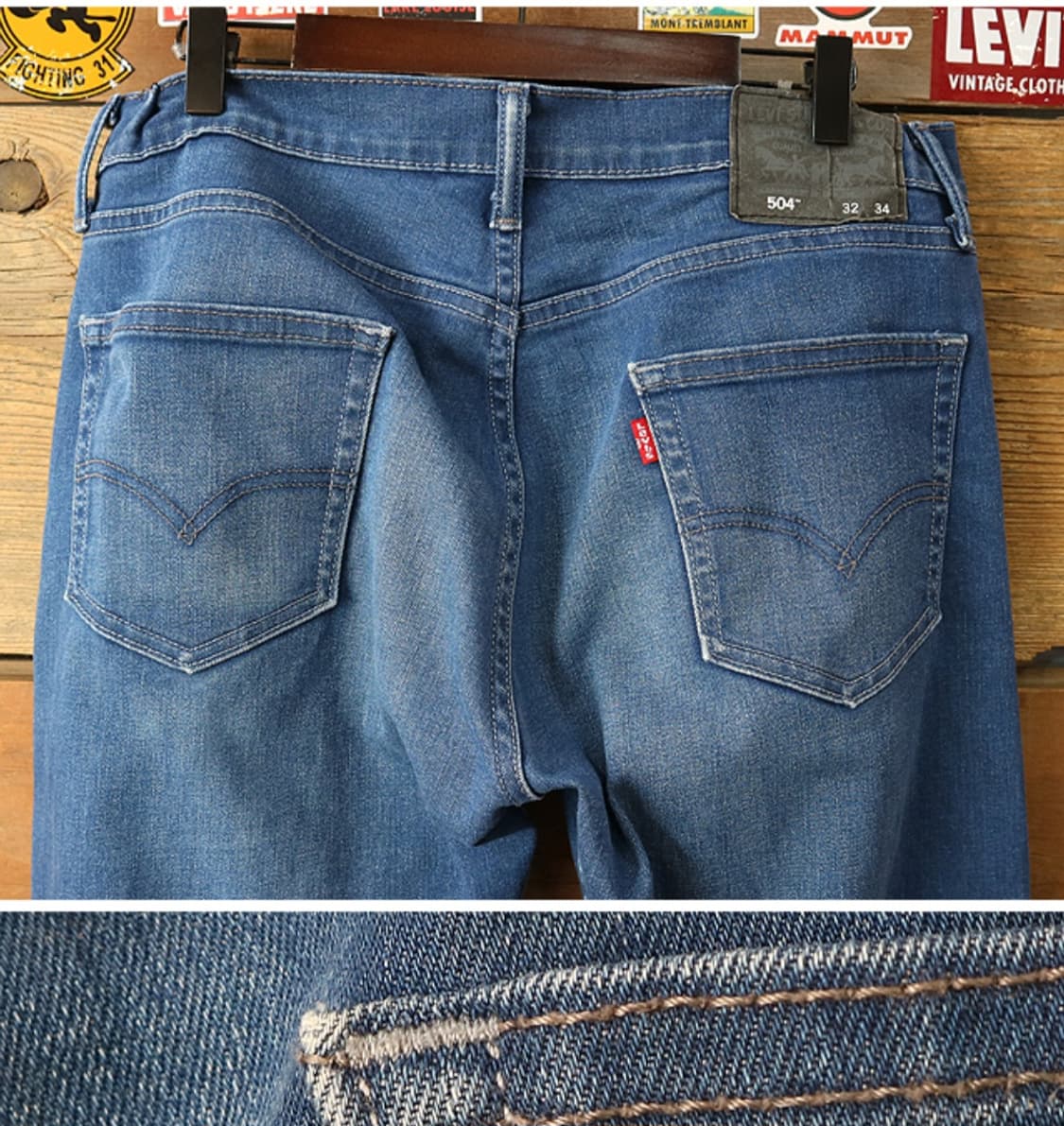  levis 리바이스 504 워싱 가공 데님
32사이즈  상품이미지5