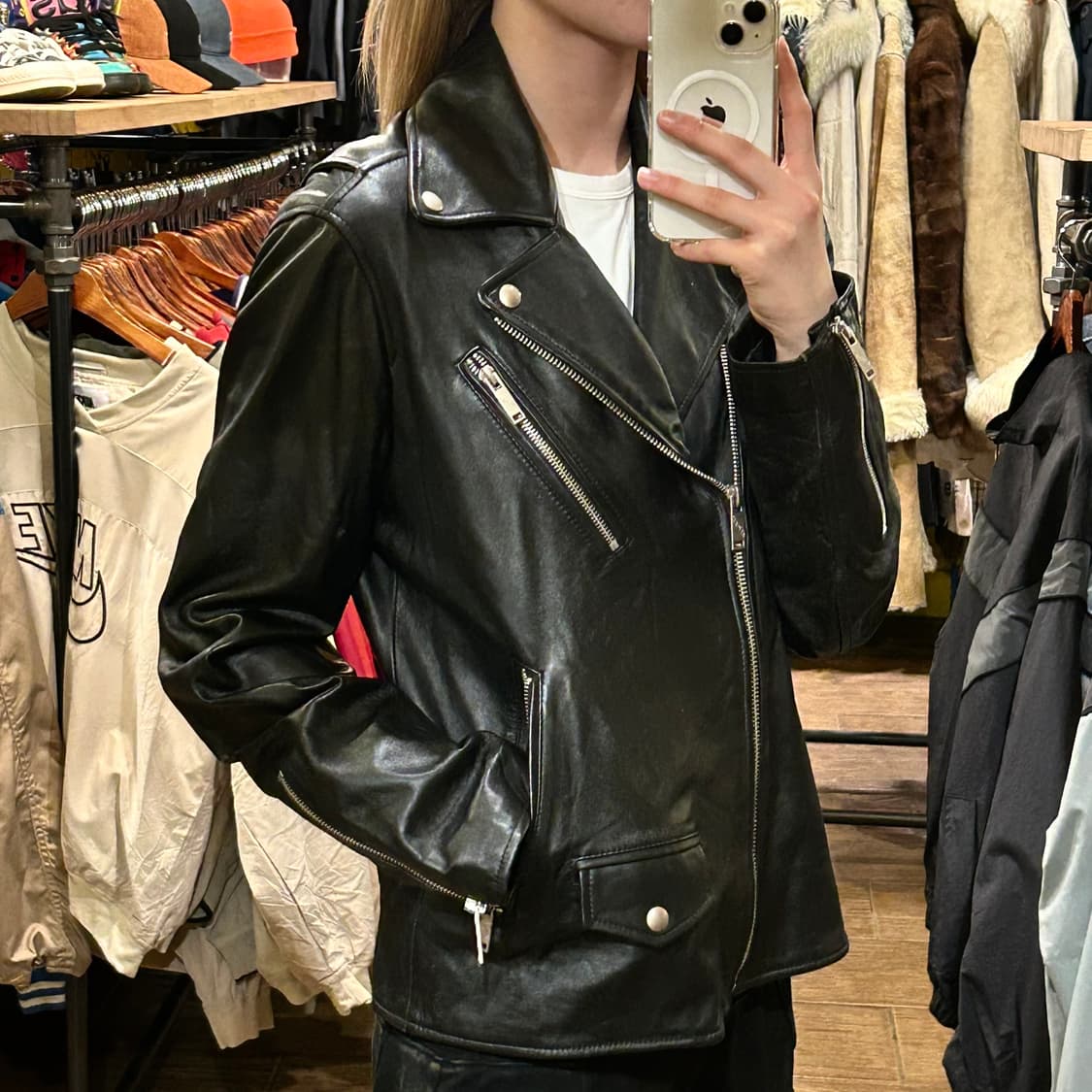 [HI] 이스트쿤스트 레더 자켓 블랙 상품이미지3