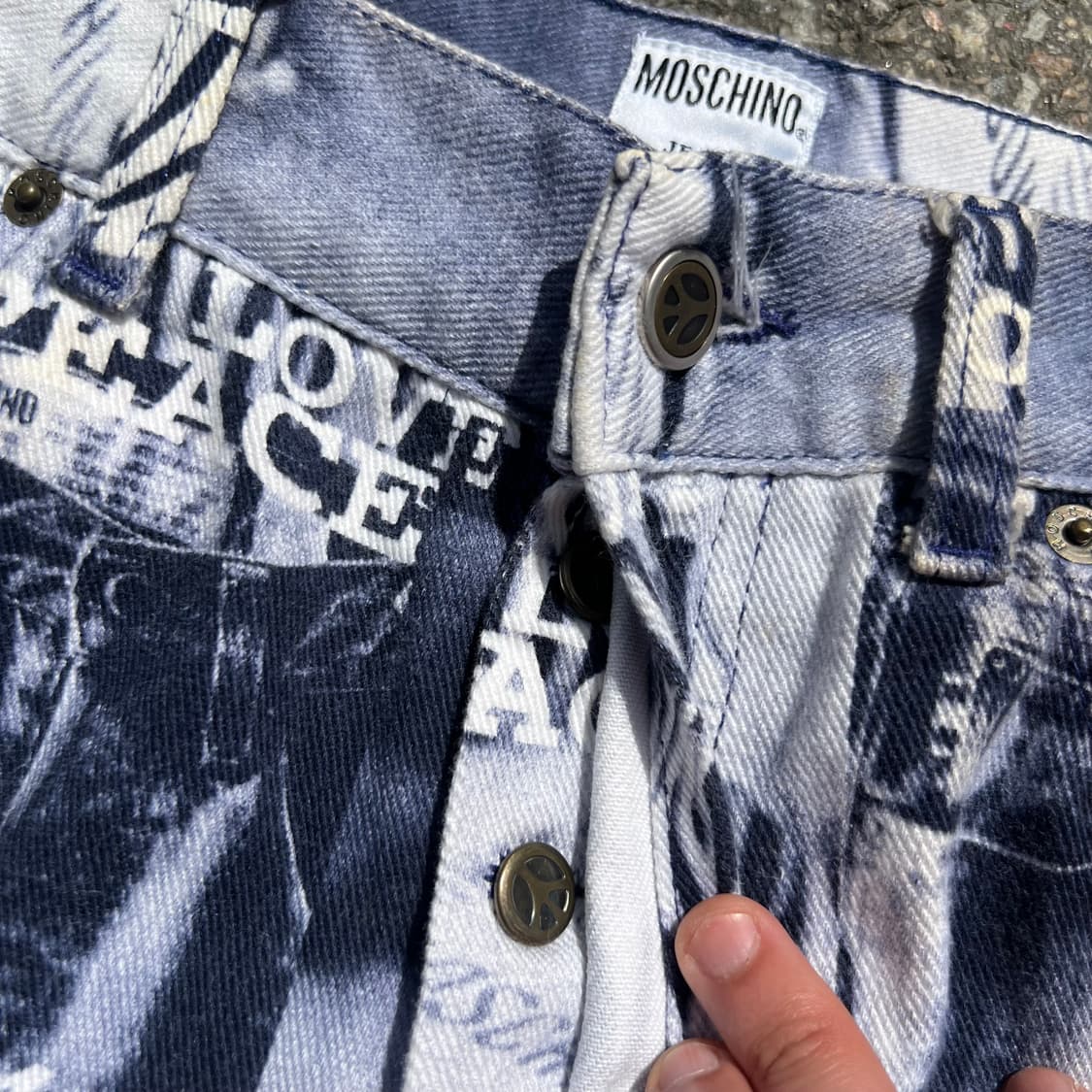 90‘s Moschino AOP Denim Pants 상품이미지6
