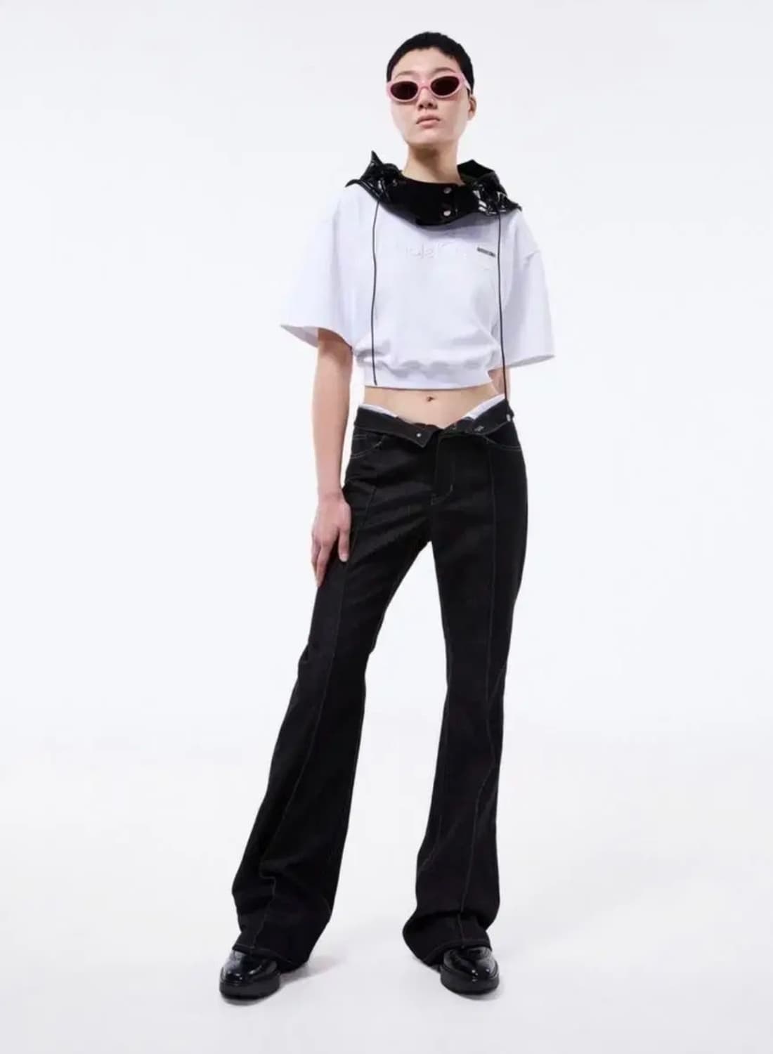 (새상품) 홀페이퍼 웨이스트 폴디드 데님 M사이즈 상품이미지2