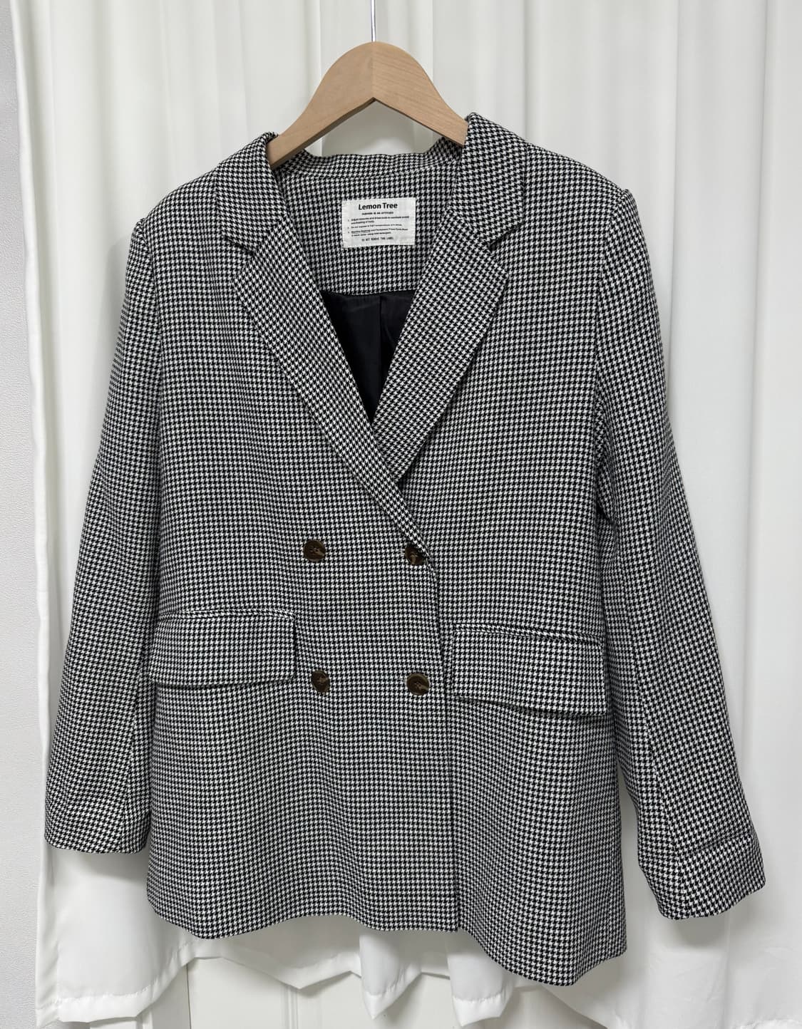 하운드투스 체크 더블 자켓 비스코스 상품이미지4