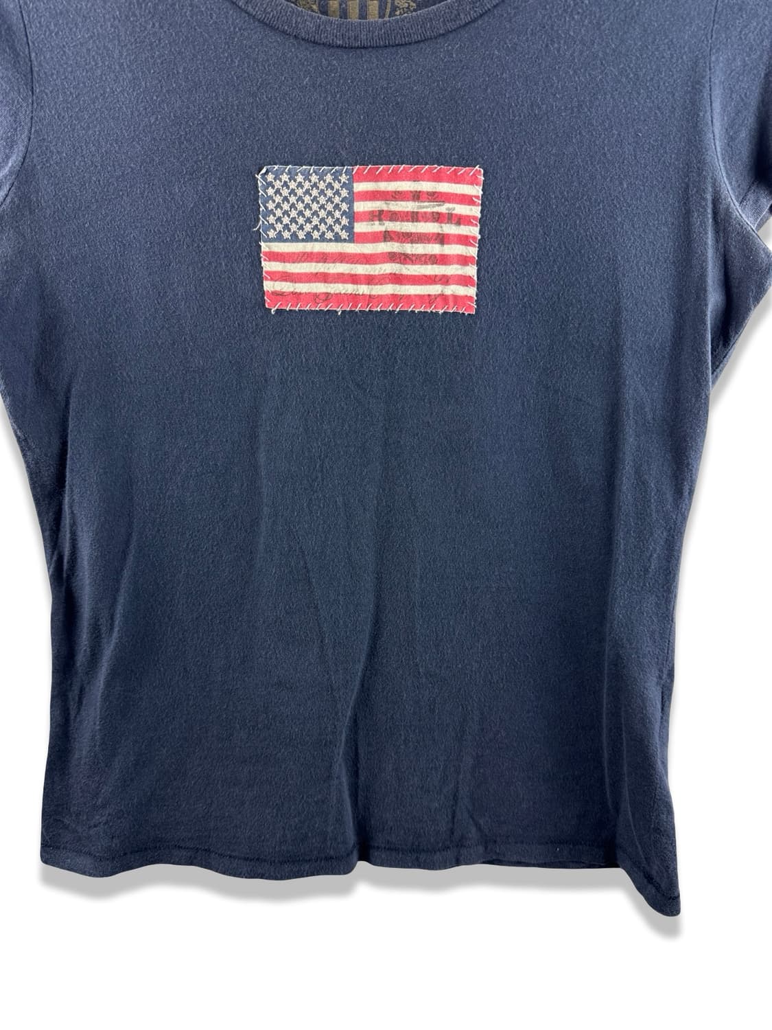 폴로진스컴퍼니 네이비 성조기 딱붙 티셔츠2629 상품이미지3