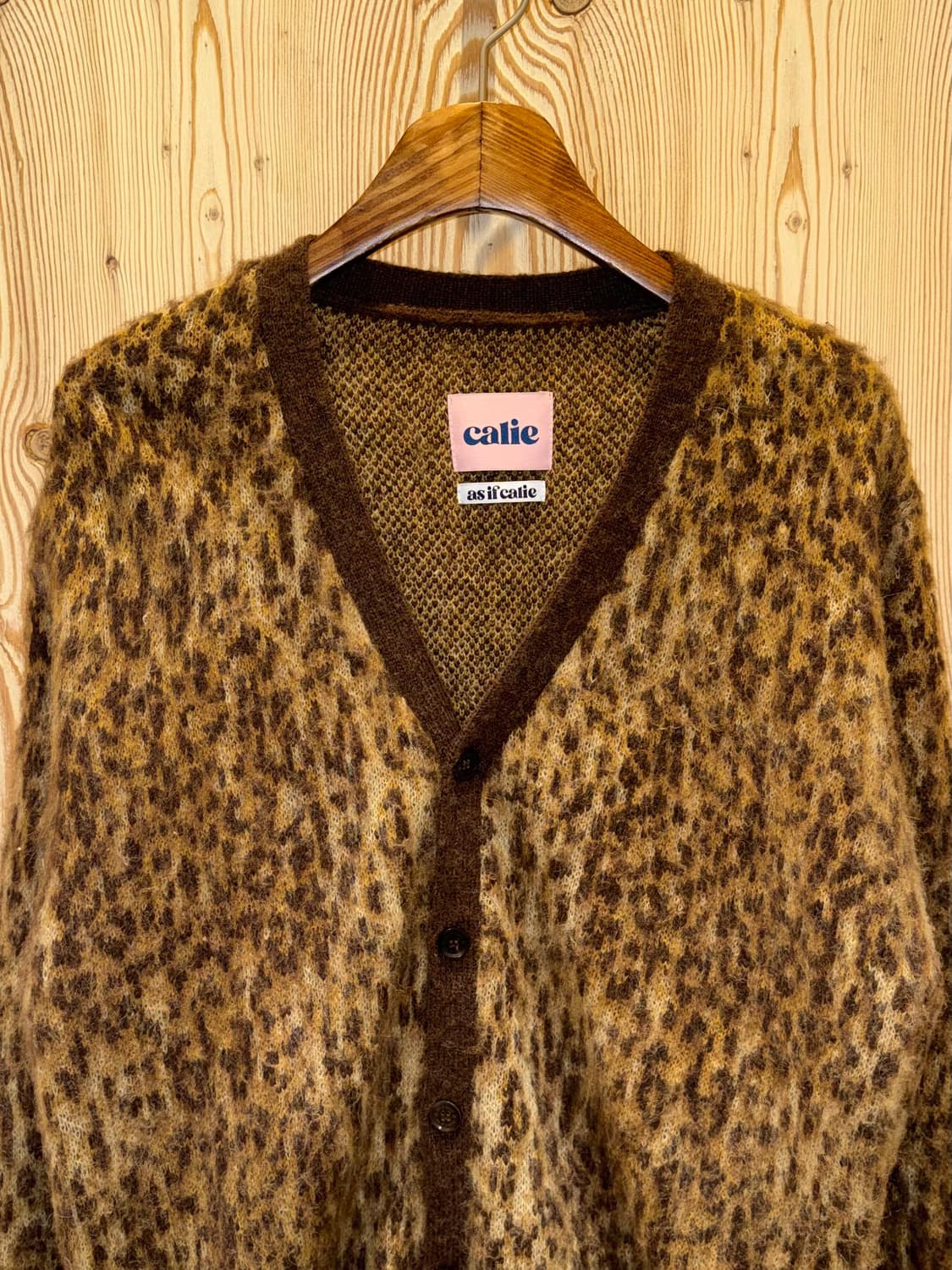 애즈이프캘리 레오파드 가디건 상품이미지2