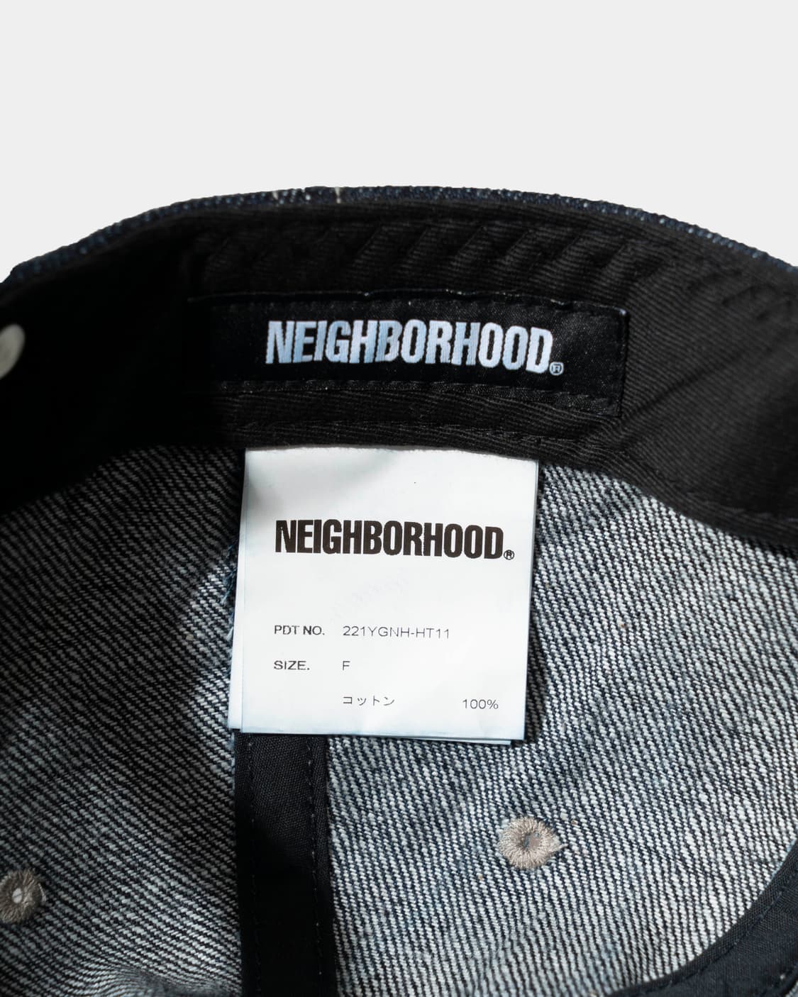 네이버후드 인디고 데님 볼캡 상품이미지8