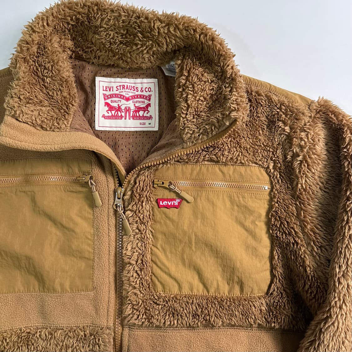 리바이스 베이지 후리스 자켓   상품이미지3