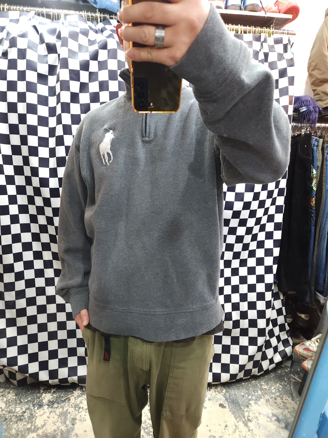 폴로 랄프로렌 빅포니 스키와펜 반집업 맨투맨
​
 상품이미지8