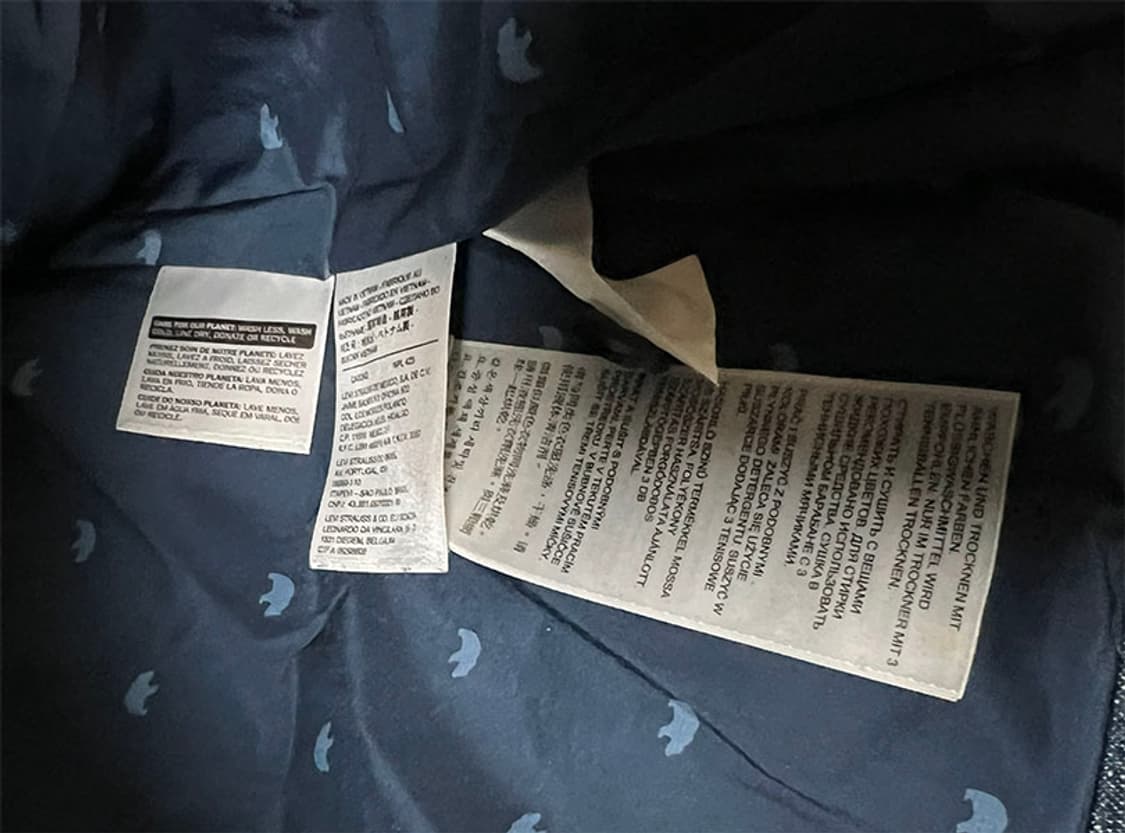 리바이스 남자패딩조끼 데님 덕다운 캐주얼 M 95 상품이미지4