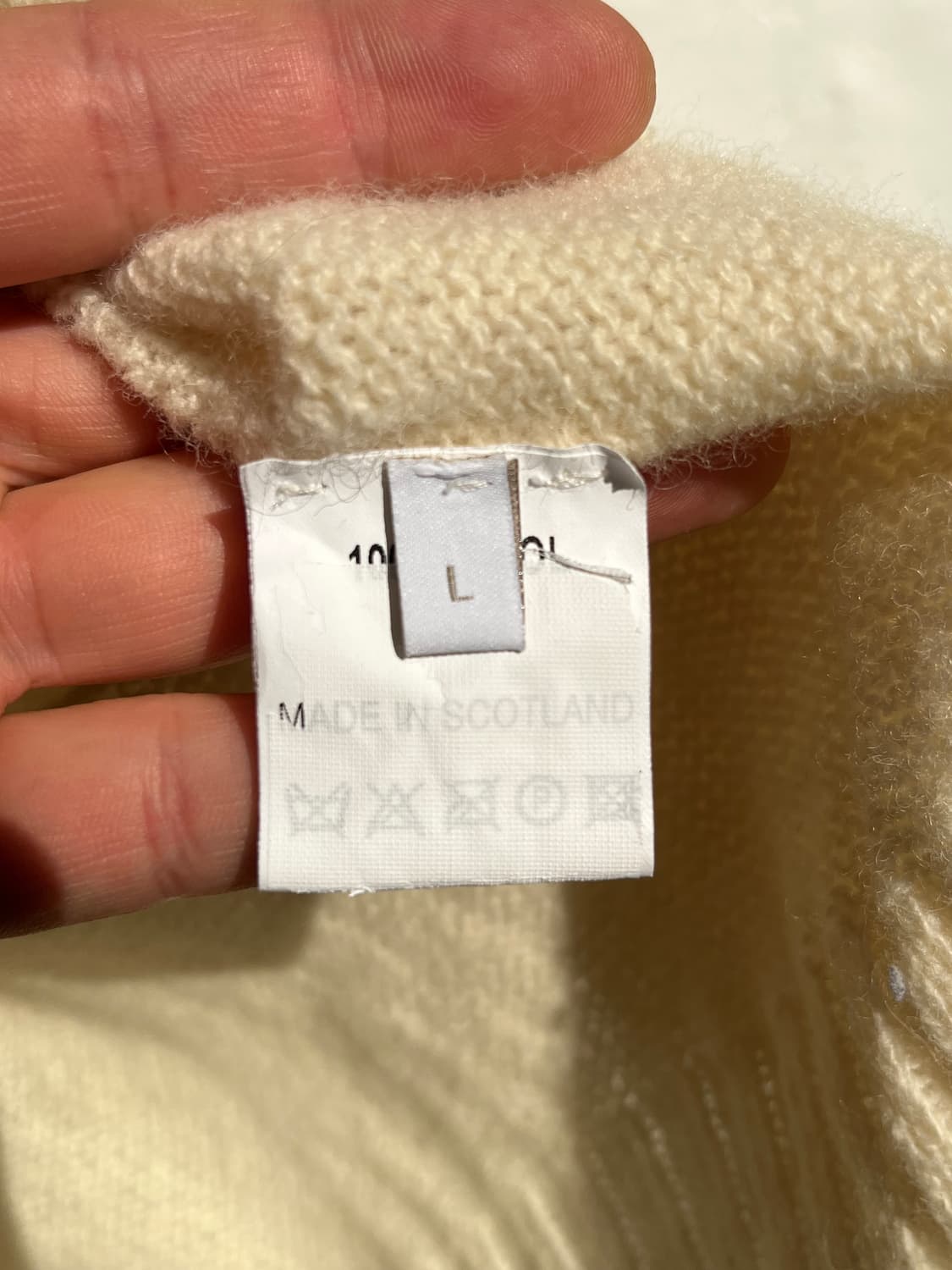 ESK 스코틀랜드 아이보리 울 니트 L 상품이미지5