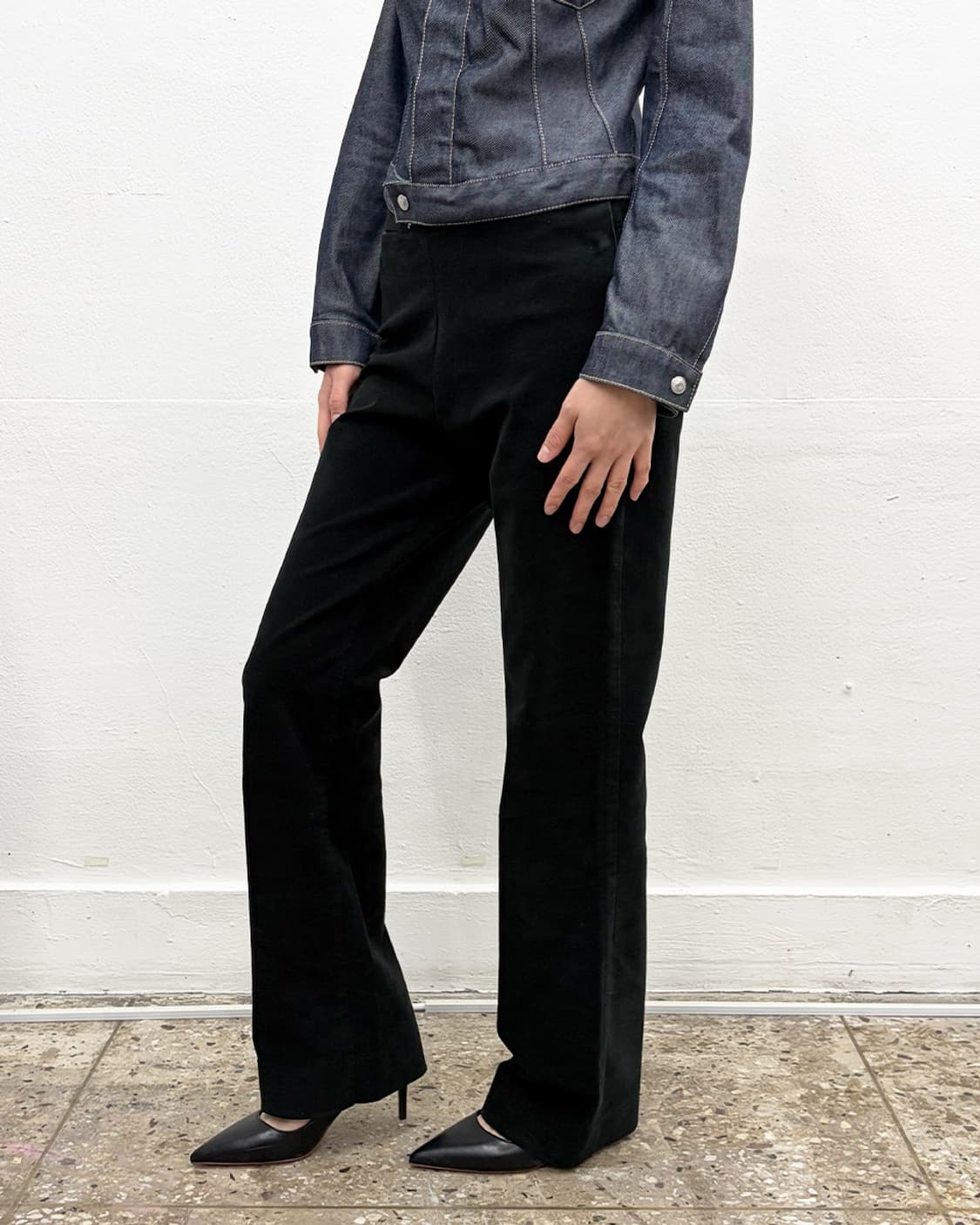 마틴 마르지엘라 2002A/W 어드저스터블 벨벳 트라우저 상품이미지3