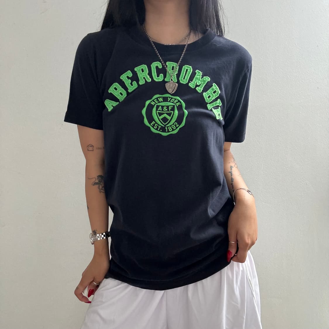 아베크롬비 스펠로고 반팔탑 M 상품이미지1
