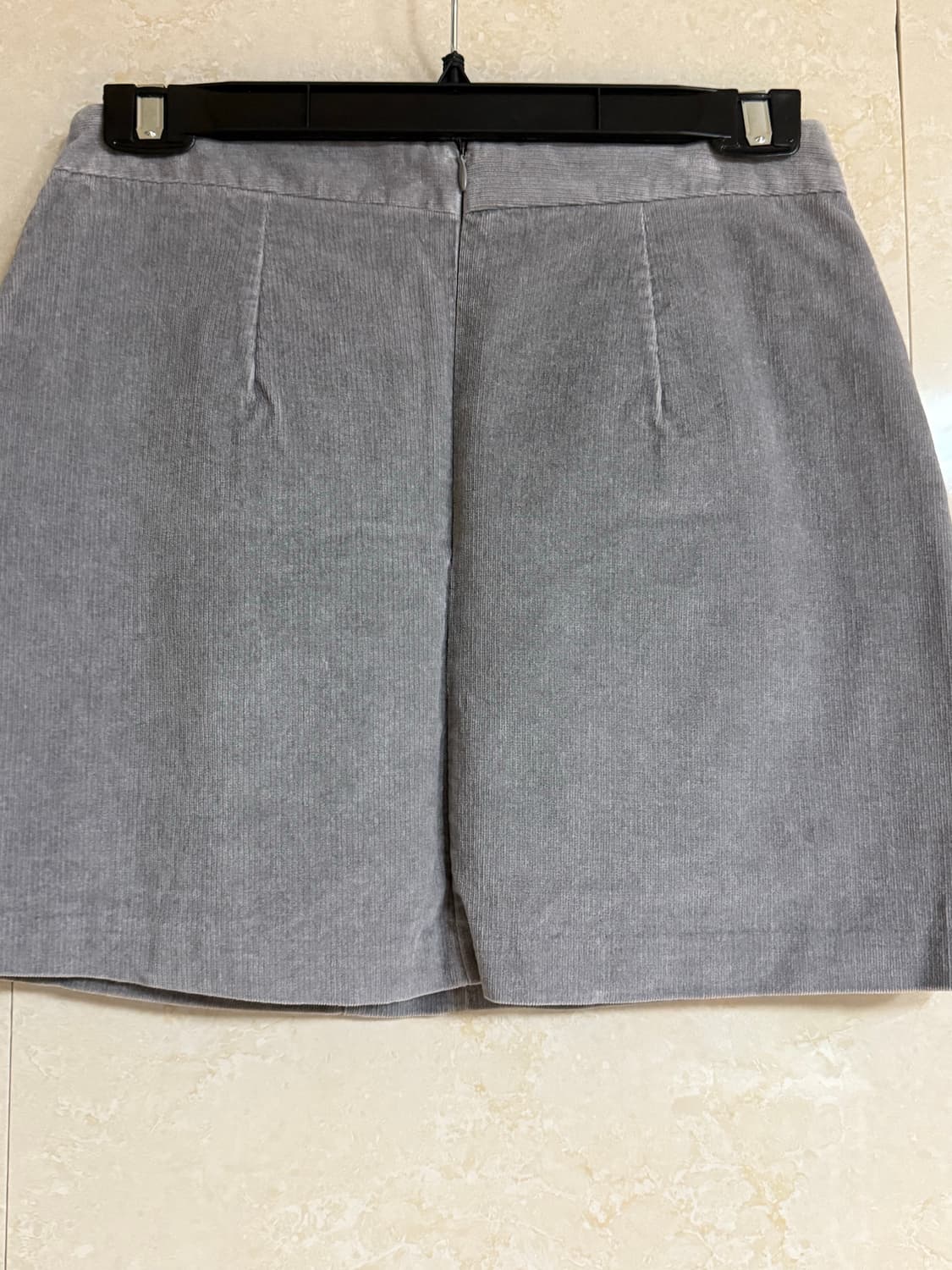 1회 착용) 그레이 모직 스커트 상품이미지3