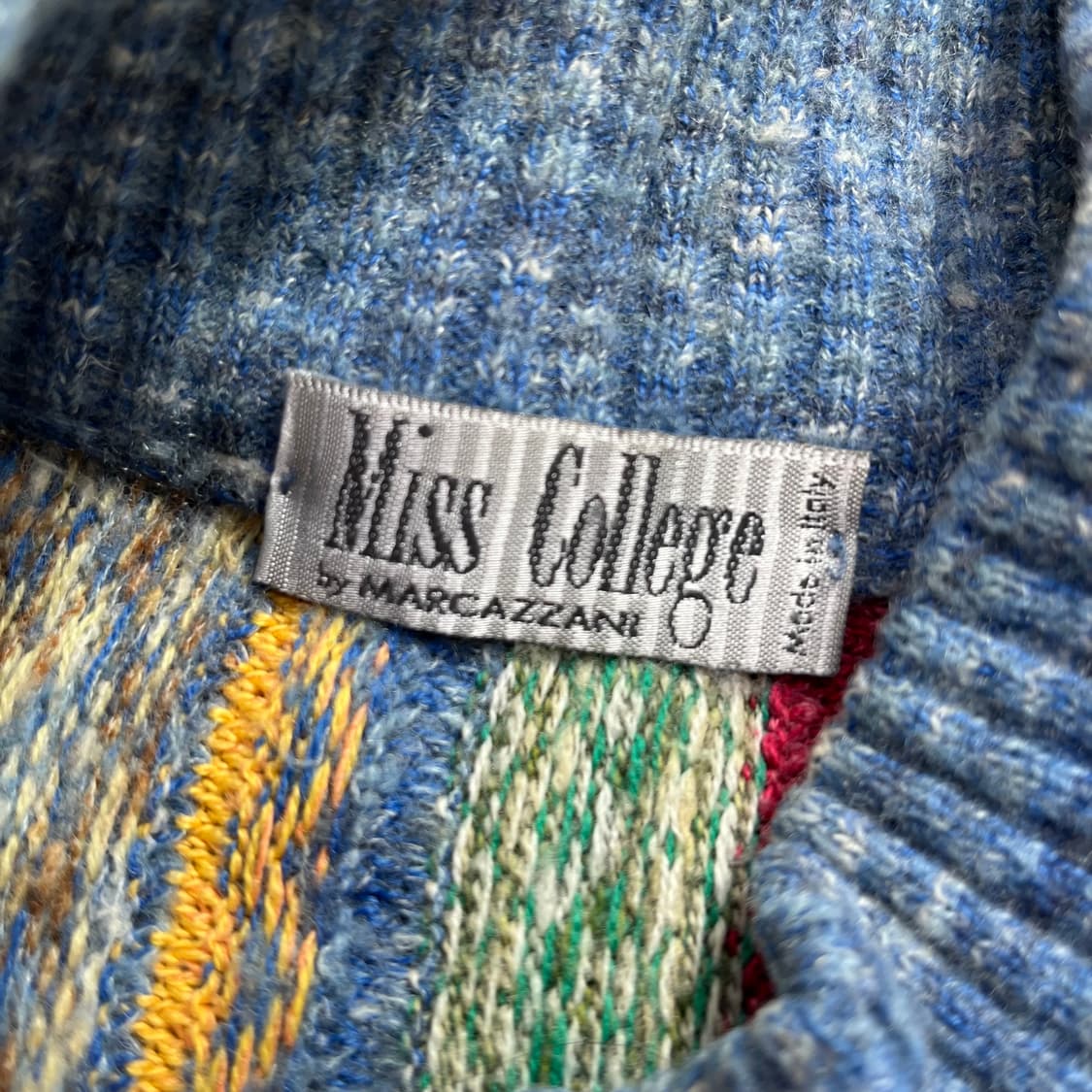 Miss College italy 케이블 패턴 니트 집업(M) 상품이미지3