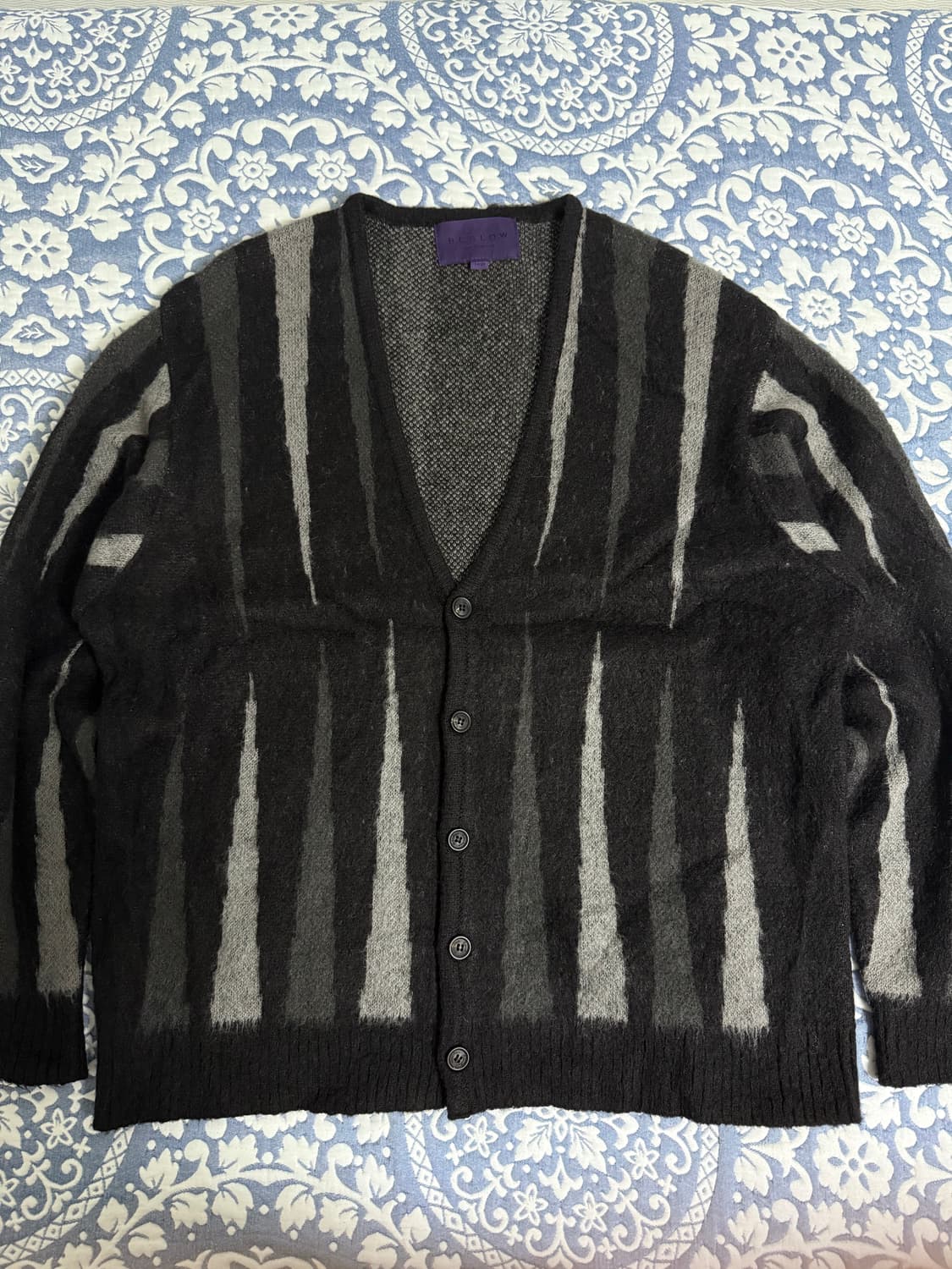 [무료배송][L] 비슬로우 퍼플 모헤어 가디건 상품이미지2