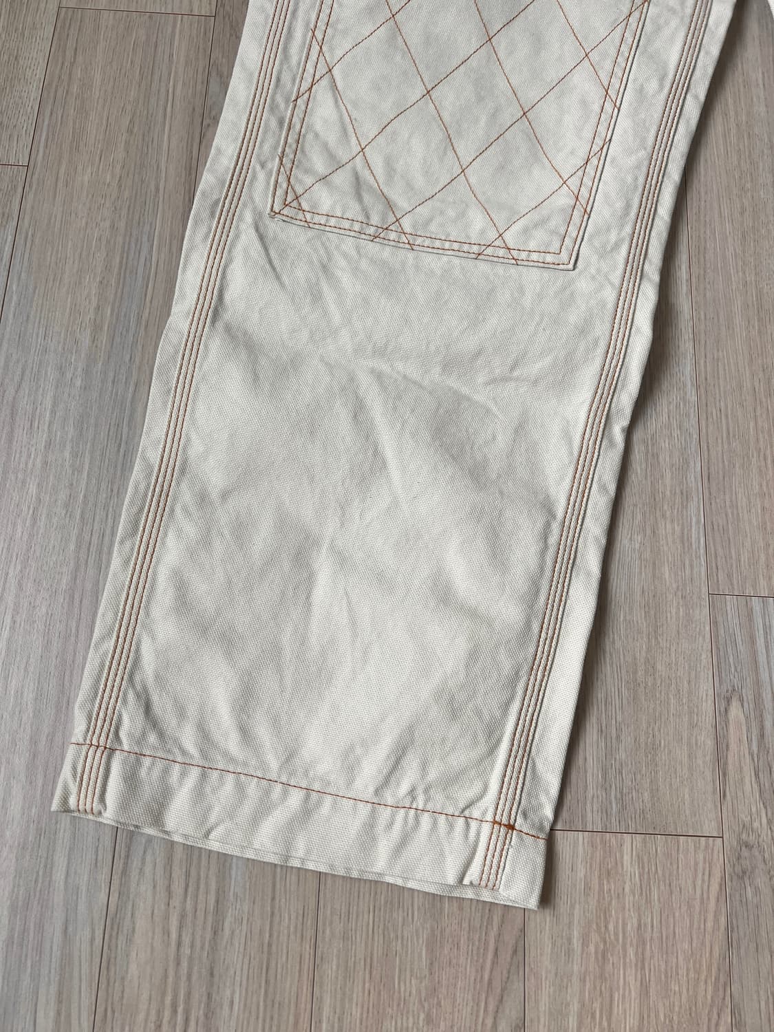 (새상품) 캐피탈 씬 캔버스 럼버 팬츠 키나리 상품이미지5