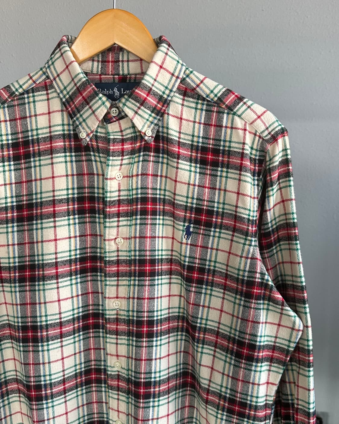 [S-M]폴로 랄프로렌 클래식핏 플란넬 셔츠 상품이미지3